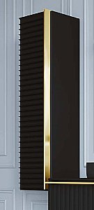 Пенал Armadi Art Vallessi Avantgarde Canale черный с золотом для ванной в интернет-магазине сантехники Sanbest