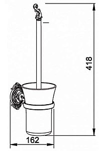 Ершик для туалета Hayta Gabriel Antic Brass 13907/VBR бронза купить в интернет-магазине сантехники Sanbest