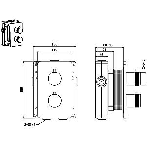 Смеситель для душа Allen Brau Priority V.1 5.31113-BN никель брашированный купить в интернет-магазине сантехники Sanbest