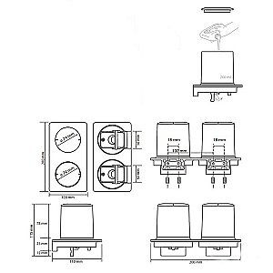 Диспенсер Bemeta Organic Black 167109270 черный матовый/белый купить в интернет-магазине сантехники Sanbest