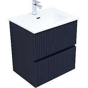 Тумба с раковиной Aquanet Джейн 60 313300 маренго для ванной в интернет-магазине Sanbest