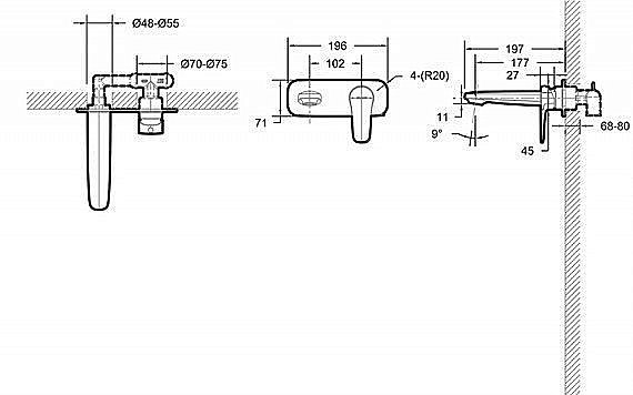 Смеситель для раковины Bravat SOURCE P8173218CP-ENG купить в интернет-магазине сантехники Sanbest