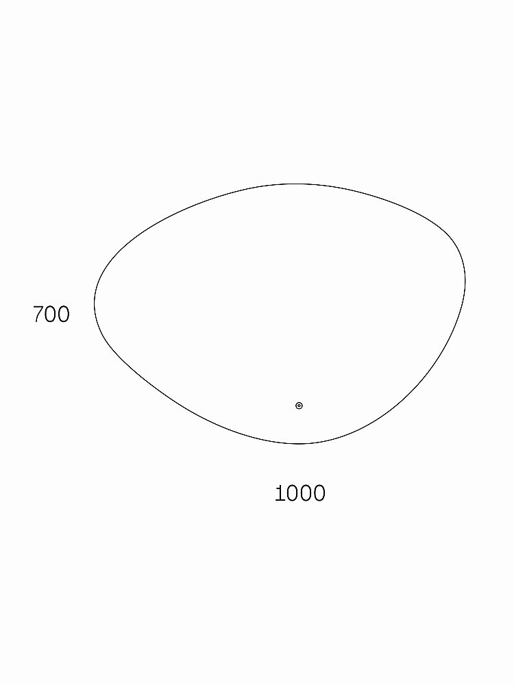 Зеркало Taliente Zled TA-Zled-A10070 100 в ванную от интернет-магазине сантехники Sanbest