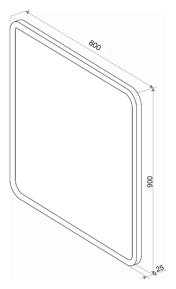 Зеркало Континент Glamour ЗЛП440 80x90 в ванную от интернет-магазине сантехники Sanbest