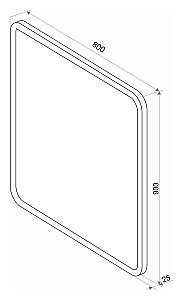 Зеркало Континент Glamour ЗЛП440 80x90 в ванную от интернет-магазине сантехники Sanbest