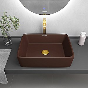 Раковина Grossman Color GR-3016BRM коричневая купить в интернет-магазине Sanbest