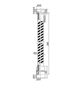 Душевой шланг Iddis Optima Home OPH20BLi19 черный матовый купить в интернет-магазине сантехники Sanbest