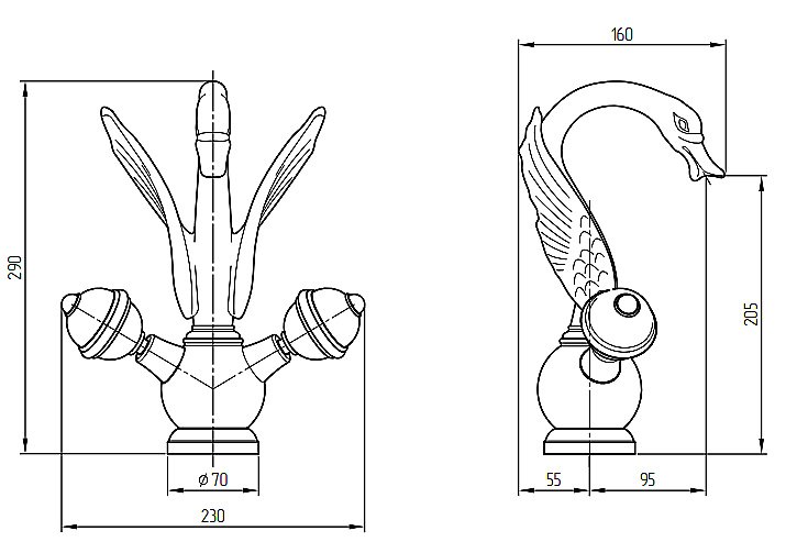 Смеситель для раковины Migliore Luxor 27191 купить в интернет-магазине сантехники Sanbest