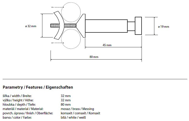 Крючок Bemeta Rawell 104506124 купить в интернет-магазине сантехники Sanbest