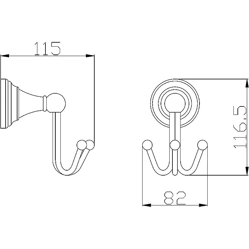 Крючок Rav Slezak Morava MKA0105B белый купить в интернет-магазине сантехники Sanbest