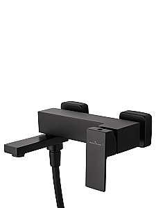 Смеситель для ванны с душем WONZON & WOGHAND CUBE, Черный матовый (WW-88639016-MB) купить в интернет-магазине сантехники Sanbest