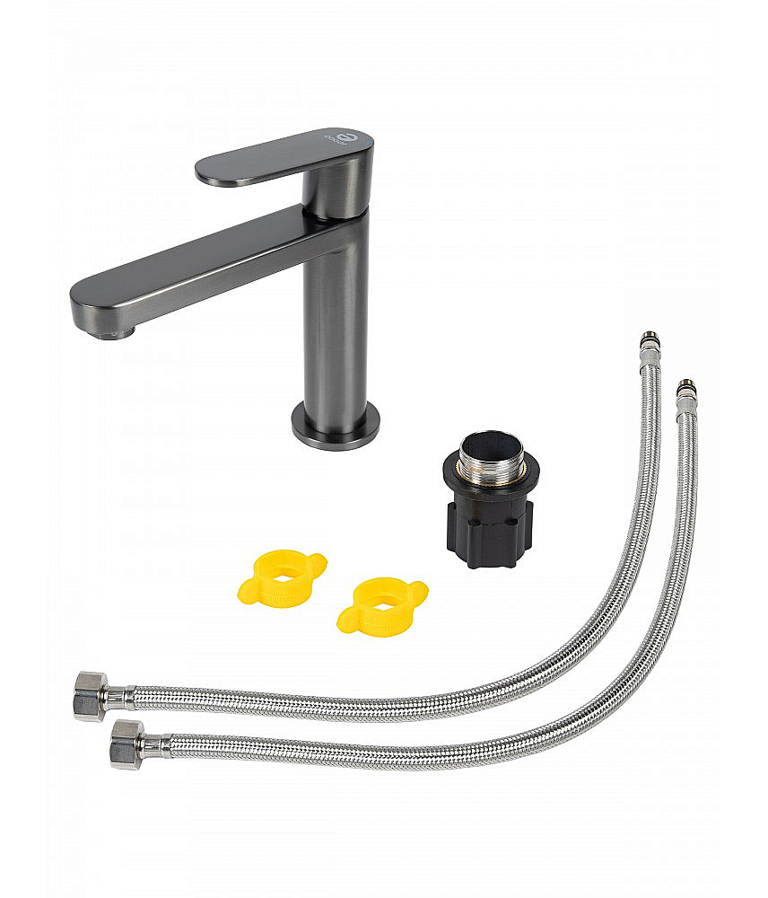 Cмеситель для раковины Agger Sweet A2702155 оружейная сталь матовая купить в интернет-магазине сантехники Sanbest