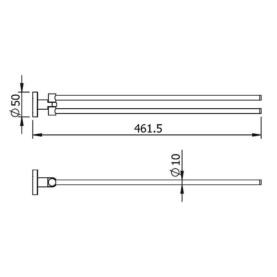 Полотенцедержатель Langberger Burano 11008C купить в интернет-магазине сантехники Sanbest