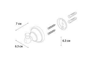 Крючок FIXSEN BOGEMA FX-78505 купить в интернет-магазине сантехники Sanbest