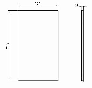 Зеркало Comforty Асти 40 00-00012834 белое в ванную от интернет-магазине сантехники Sanbest