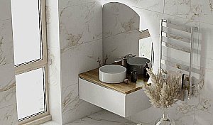 Зеркало Jorno Solis 106 Sol.02.106/W/JR в ванную от интернет-магазине сантехники Sanbest