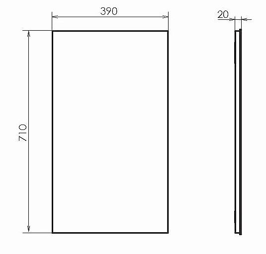 Зеркало Comforty Асти 40 00-00012834 белое в ванную от интернет-магазине сантехники Sanbest