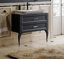 Тумба под раковину AQWELLA LaDonna черная купить в интернет-магазине сантехники Sanbest