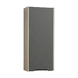 Шкаф подвесной Акватон Оливия 35 серый/дуб ойстер для ванной в интернет-магазине сантехники Sanbest