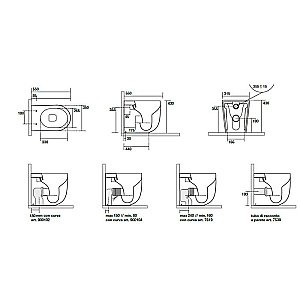 Унитаз приставной Kerasan Nolita 5318 белый матовый, безободковый купить в интернет-магазине Sanbest