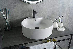 Раковина накладная Gid Esfera 46 N9008b 51104 белая купить в интернет-магазине Sanbest