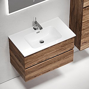 Тумба с раковиной Sancos Urban 80 UR80ECH дуб чарльстон для ванной в интернет-магазине Sanbest