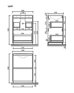Тумба с раковиной Sancos Libra Floor 60 LB60FW белая для ванной в интернет-магазине Sanbest