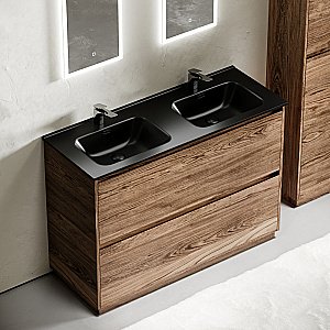 Тумба с раковиной Sancos Libra 120 LB120F-2ECH дуб чарльстон для ванной в интернет-магазине Sanbest