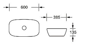 Раковина накладная CeruttiSpa 60 CR0063 белая купить в интернет-магазине Sanbest