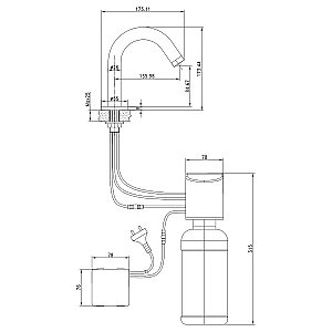 Дозатор для жидкого мыла бесконтактный Lemark Project LM4644CE купить в интернет-магазине сантехники Sanbest