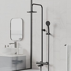 Душевая система Paini Cox 78YO687TH1KM черная купить в интернет-магазине сантехники Sanbest