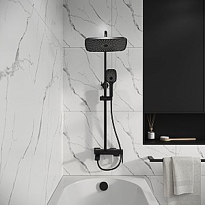 Душевая система Grossman Pragma 500.K35.03.210 черный матовый купить в интернет-магазине сантехники Sanbest