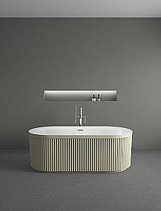 Ванна акриловая Vincea VBT-709-1700MG 170x80 матовый бежевый/белый купить в интернет-магазине Sanbest