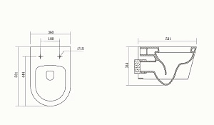 Комплект унитаза Aquatek Оберон SET AQUATEK ОБЕРОН белый с кнопкой KDI-0000011 хром матовый купить в интернет-магазине Sanbest