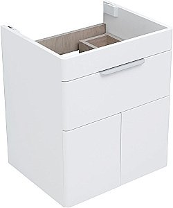 Тумба с раковиной Aquanet Ирис new 50 белый глянец для ванной в интернет-магазине Sanbest