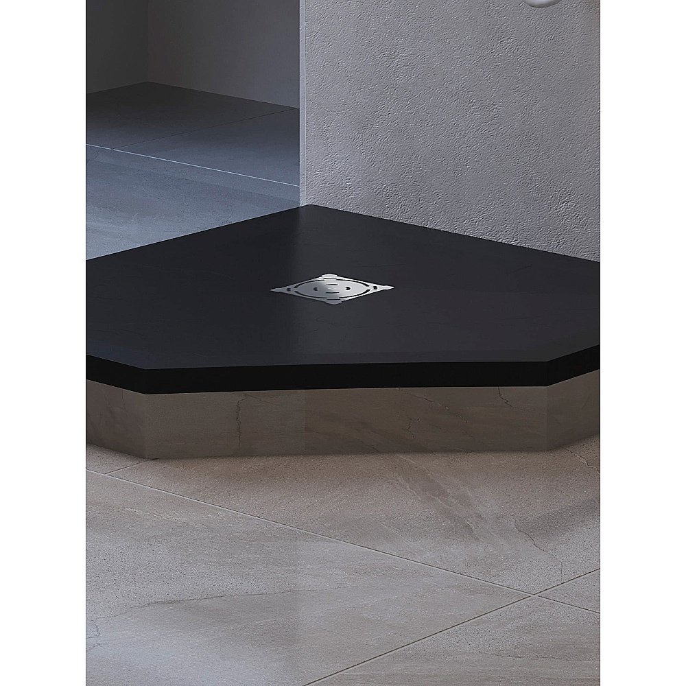 Душевой поддон RGW Stone Tray 16155099-02 90x90 графит купить в интернет-магазине Sanbest