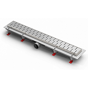 Душевой лоток Azario Medium 55 AZ-CH 550 MN хром матовый купить в интернет-магазине Sanbest