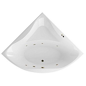 Ванна акриловая EXCELLENT Glamour SOFT WAEX.GLA15.SOFT.BR 150x150 белая с гидромассажем купить в интернет-магазине Sanbest