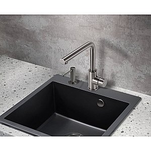 Смеситель для кухни Milacio Ultra MCU.555.GM вороненая сталь купить в интернет-магазине сантехники Sanbest