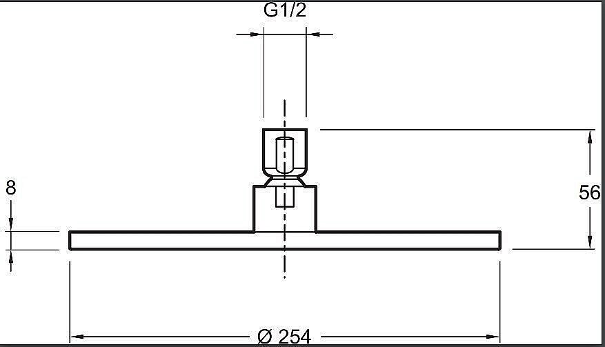 Верхний душ Jacob Delafon EO E14568-CP купить в интернет-магазине сантехники Sanbest