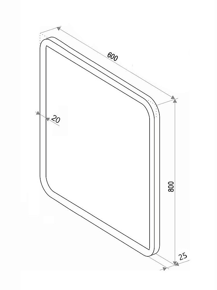 Зеркало Континент Glamour ЗЛП140 60x80 в ванную от интернет-магазине сантехники Sanbest