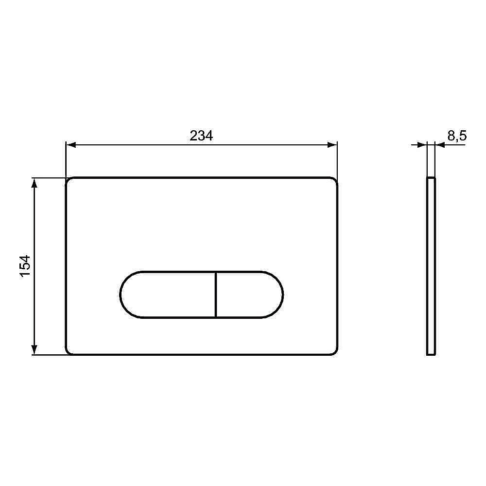 Кнопка для инсталляции Ideal Standard Prosys Oleas R0115AA купить в интернет-магазине сантехники Sanbest