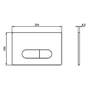 Кнопка для инсталляции Ideal Standard Prosys Oleas R0115AA купить в интернет-магазине сантехники Sanbest