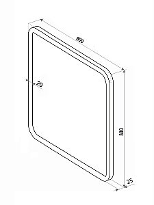 Зеркало Континент Glamour ЗЛП140 60x80 в ванную от интернет-магазине сантехники Sanbest