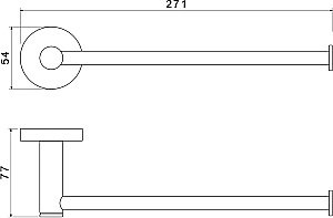 Полотенцедержатель Aquatek Европа AQ4119CR хром купить в интернет-магазине сантехники Sanbest