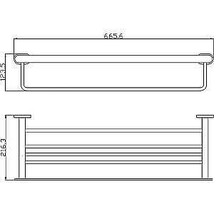 Полка Rav-Slezak Yukon YUA0704 хром купить в интернет-магазине сантехники Sanbest