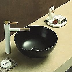 Раковина накладная Art&Max 36 AM-107-MB черная матовая купить в интернет-магазине Sanbest
