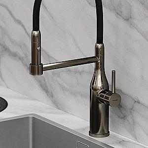 Смеситель для кухни Sancos Pride SC4011GG вороненая сталь купить в интернет-магазине сантехники Sanbest