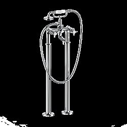 Смеситель для ванны Burlington Guild GU422DC напольный, хром купить в интернет-магазине сантехники Sanbest