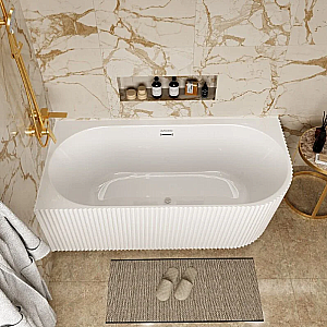 Ванна акриловая Grossman Cristal 170х75 GR-2206FL белая левая купить в интернет-магазине Sanbest